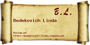 Bedekovich Linda névjegykártya